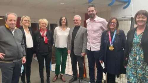 L’entraineur de l’équipe de France de handball est venu rencontrer...